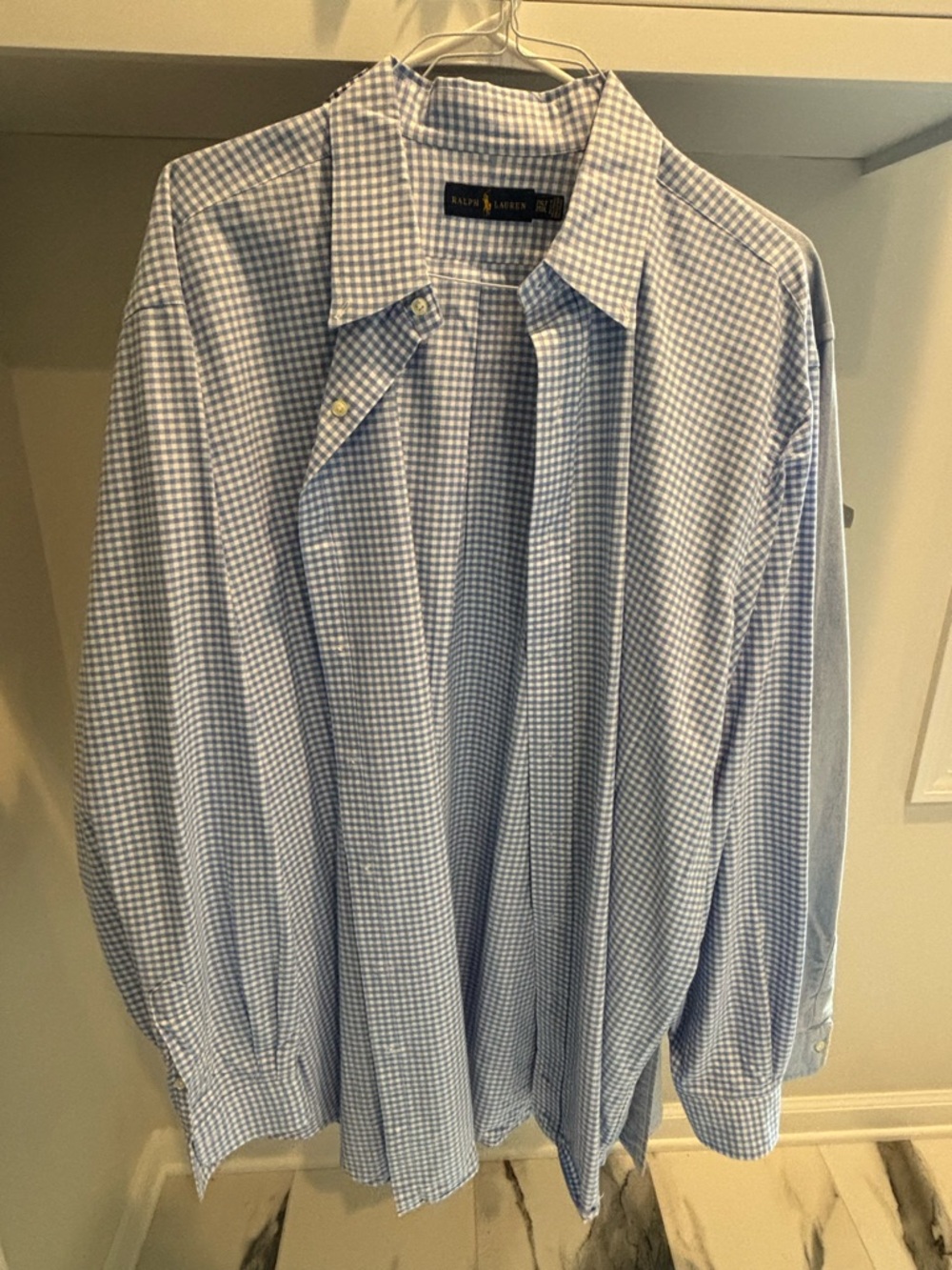 Ralph Lauren Light Blue Gingham Dress Shirt